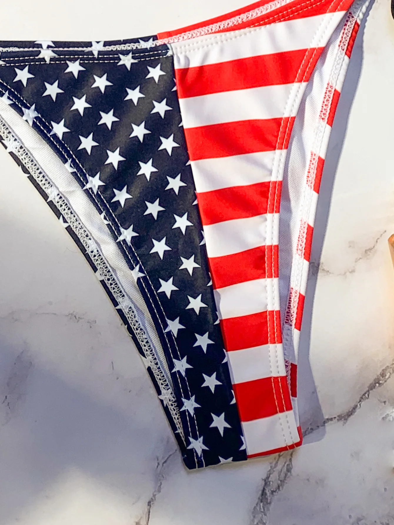 Bikini de dos piezas con bandera de Estados Unidos para mujer, traje de baño Sexy para playa, vacaciones, Camping, traje de baño de Brasil para el día de la independencia, 2024