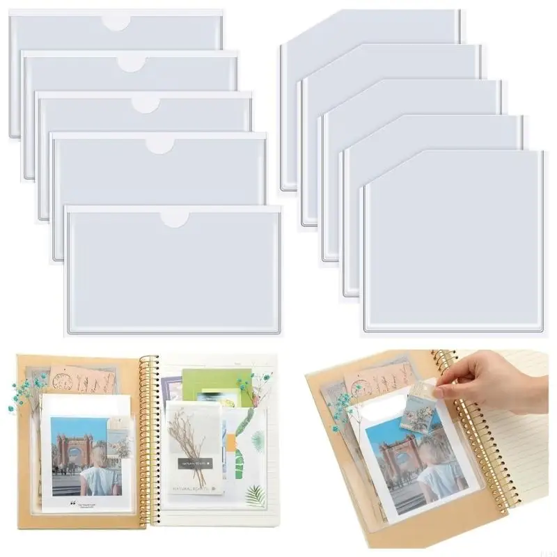 10pcs-pack-selves-adhesive-file-pocket-document-pocket-organizers-for-easy-storage-of-small-paper-in-planners-and-books-f19e