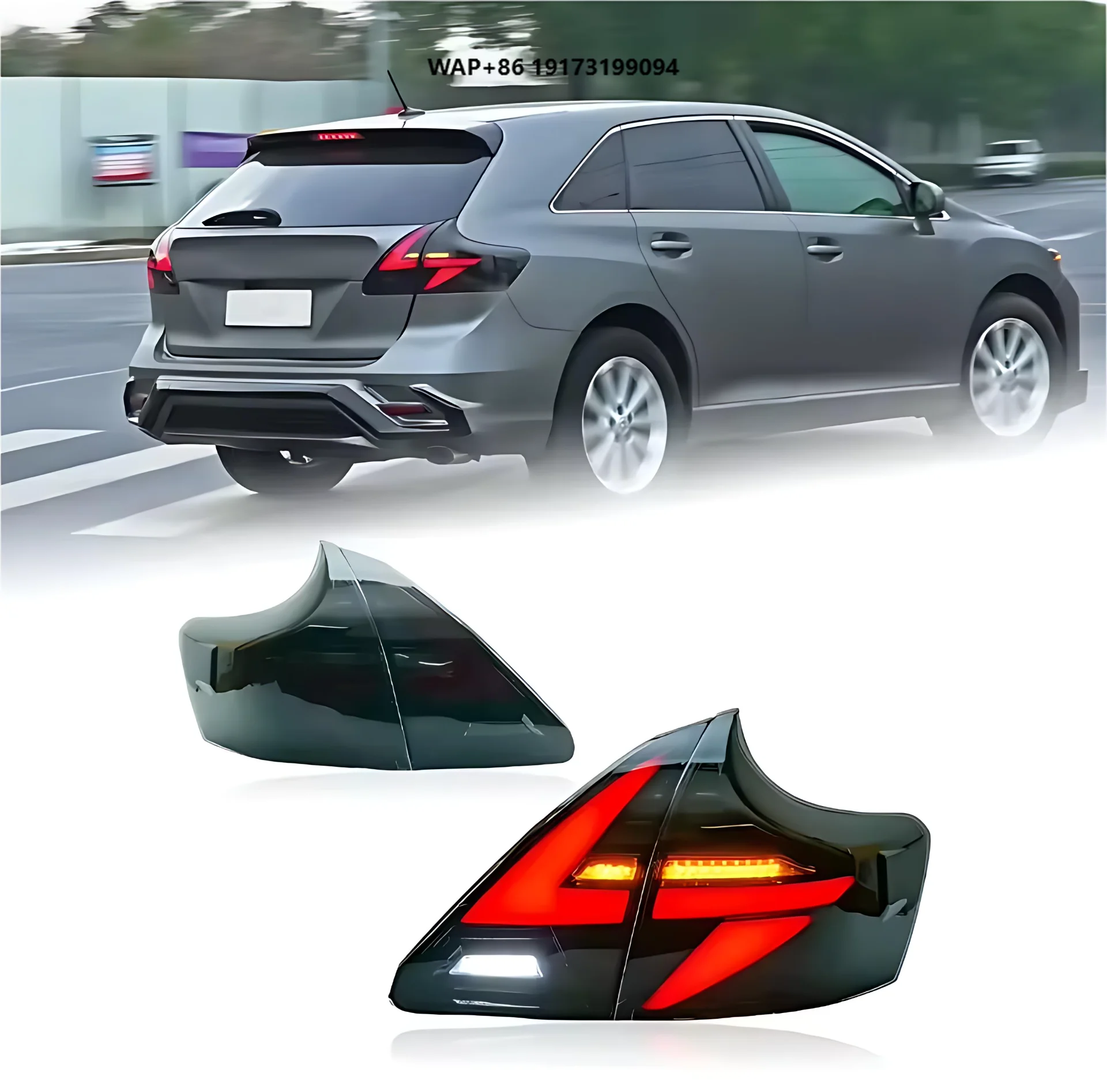 

Car Lights for-Toyota Venza Tail Light 2009-2013 LED Car Tail Lamps Daytime Running Lights Dynamic Turn Signals