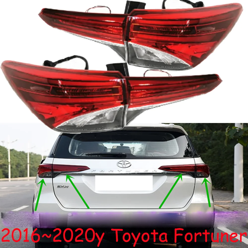 

1pcs car bumper tail light for Toyota fortuner taillight Taillamp 2016~2020y car accessories for Toyota Fortuner fog lamp