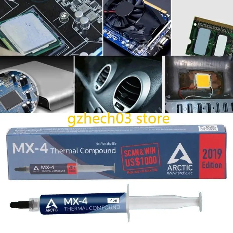 G2AC 45G Compuesto grasa térmica silicona para computadora GPU GPU.