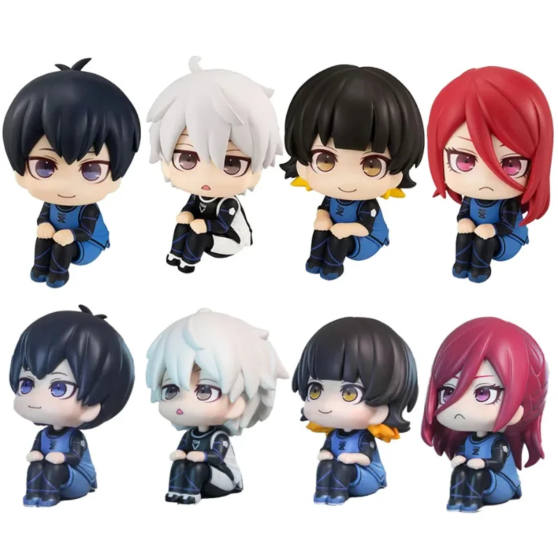 

10cm Q Version Blue Lock Anime Figure Sagi Yoichi Chigiri Hyoma Nagi Seishiro Figures Collection Model Figurine Doll Toy Gift