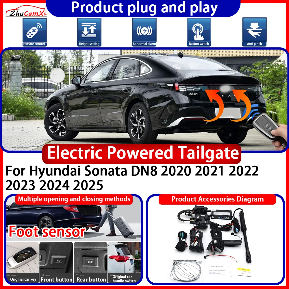 ZhuCamX Electric Powered Tailgate for Hyundai Palisade LX2 2018-2025 System anti pinch Smart Intelligent Control Gate Lift Kit