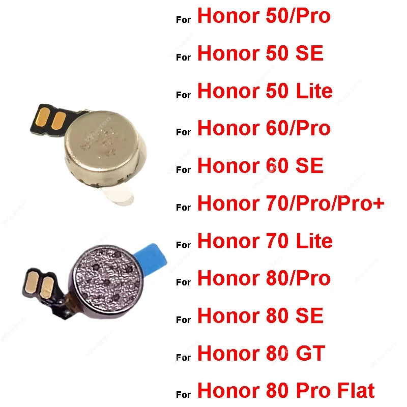 For Honor 50 60 70 80 Pro Lite SE 70 Pro+ Plus 80 GT For Honor 80 Pro Flat Motor Vibrator Flex Cable Vibration Repair Parts