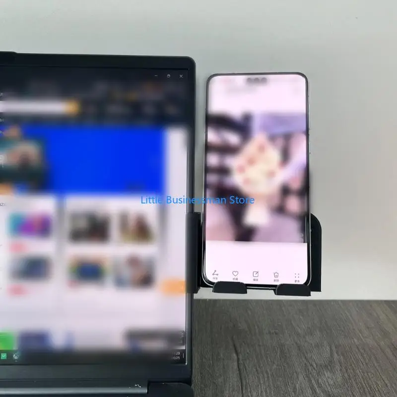 Plastic Stand Holder Computer Monitor Side Phone Mount Plastic For 4 To 6.5Inch Mobile Device M76A