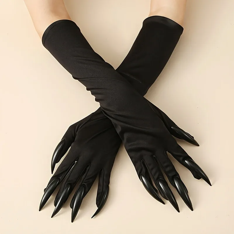 

Halloween Funny Claw Gloves - Horror Long Nail Design, Suitable for Role Playing, Party Dress Up, and Thriller Performances