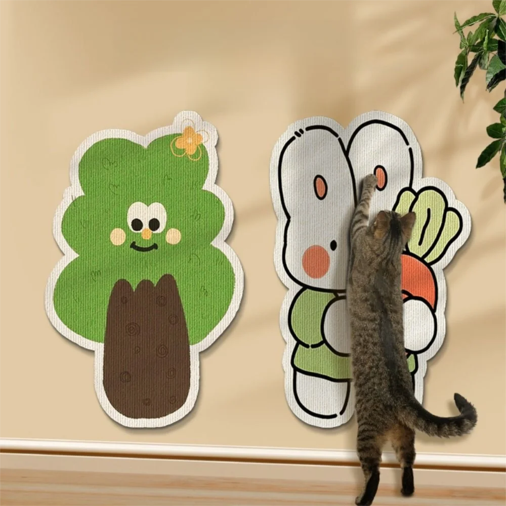 

Wall Mounted Cat Scratching Pads Wear-resistant Detachable Hanging Scratcher Mat Self-Adhesive Space Saving Cat Scratching Board
