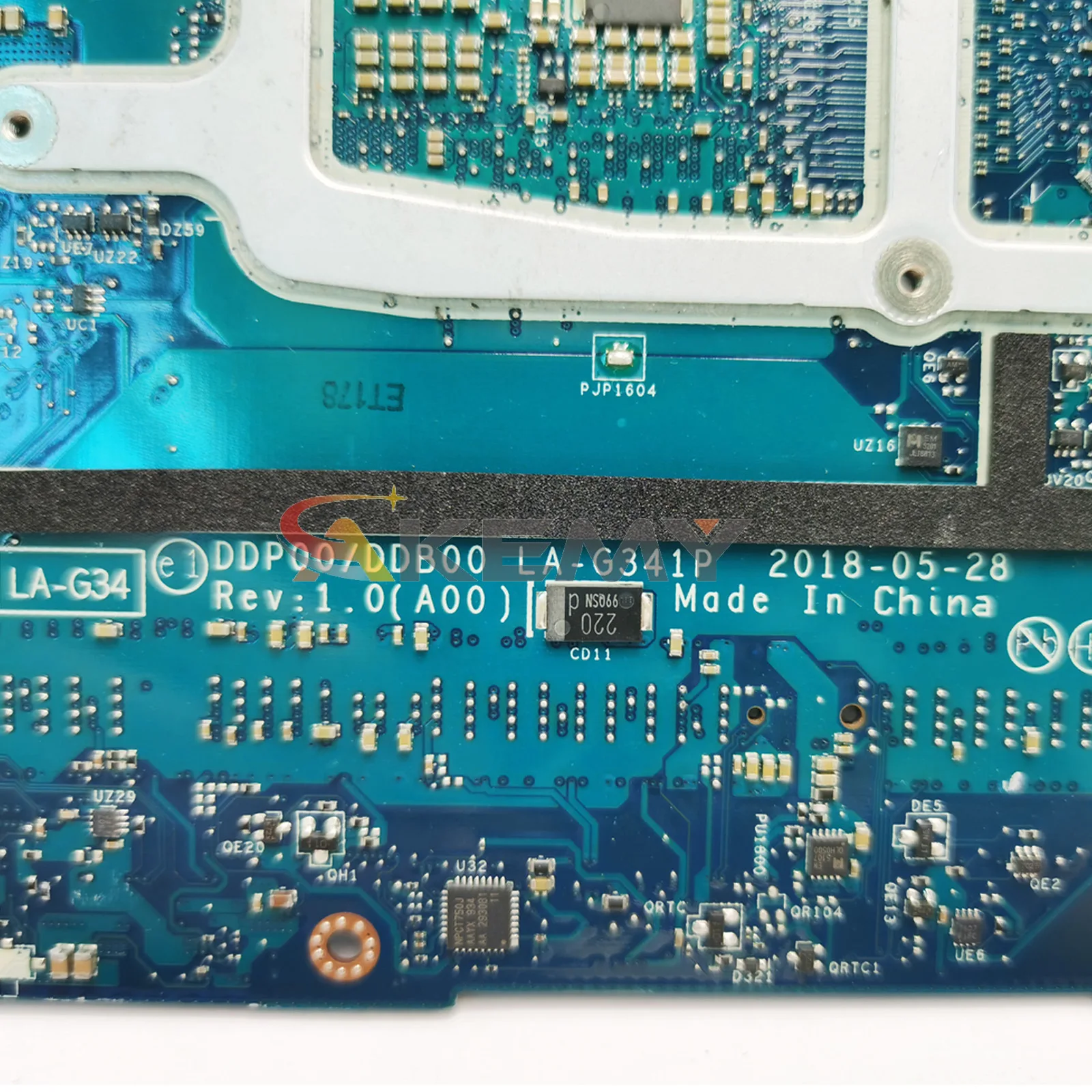 Imagem -06 - Placa-mãe para Laptop Dell Precision 5530 Xps 15 9570 com Cpu i5 i7 i9 P1000 P2000 Mainboard 0971p6 0kmyjt 03dpfv La-g341p de