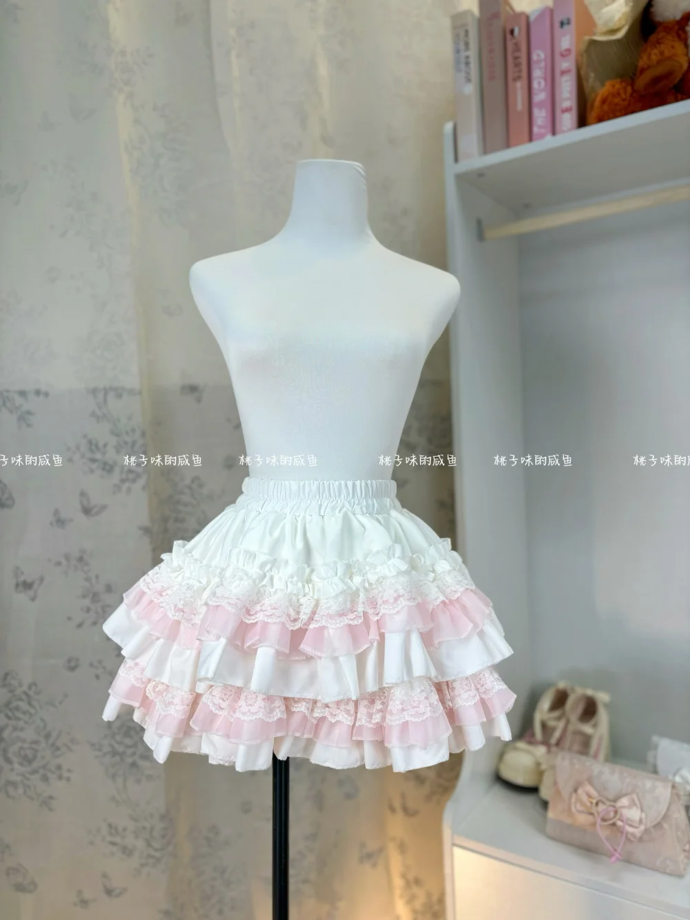 Patchwork Solid White Pink Woman Cute Ballet Sweet Cake Skirt Lace Y2k Mini Skater High Waisted Korean Fluffy Skirt Hot Girls