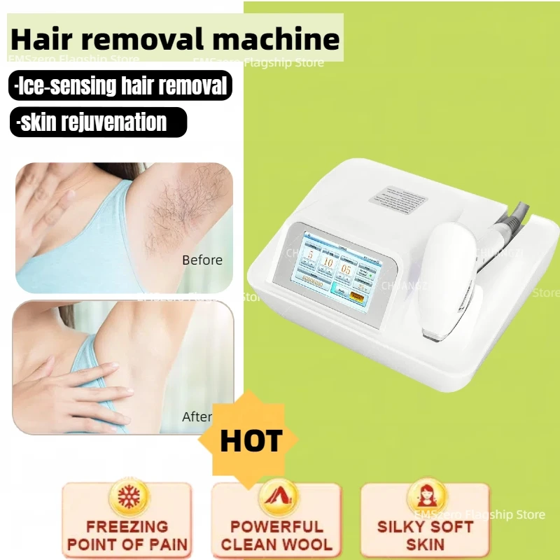 Professional Diode Laser Hair Removal Machine Salon Spa Equipment Ice Platinum Titaniu, 755 808 1064nm Approved 4 Waves