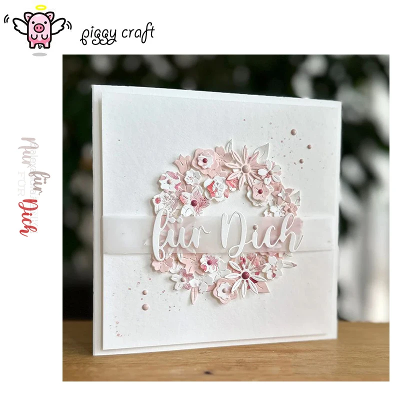 Piggy Craft Metall-Stanzformen, geschnittene Matrizenform, Nur Fuer Dich, Buchstaben, Sammelalbum,