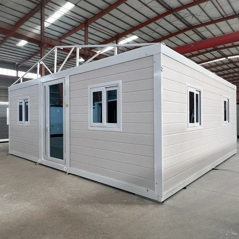 Wholesale20ft 40ft Expandable Container Prefabricated House Foldable Villa  with Bedroom and Bathroom for Family Living