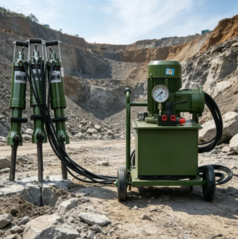 

Powerful Riffle Nonexplosive Hydraulic Wedge Piston Stone Hard Rock Splitters for Sale