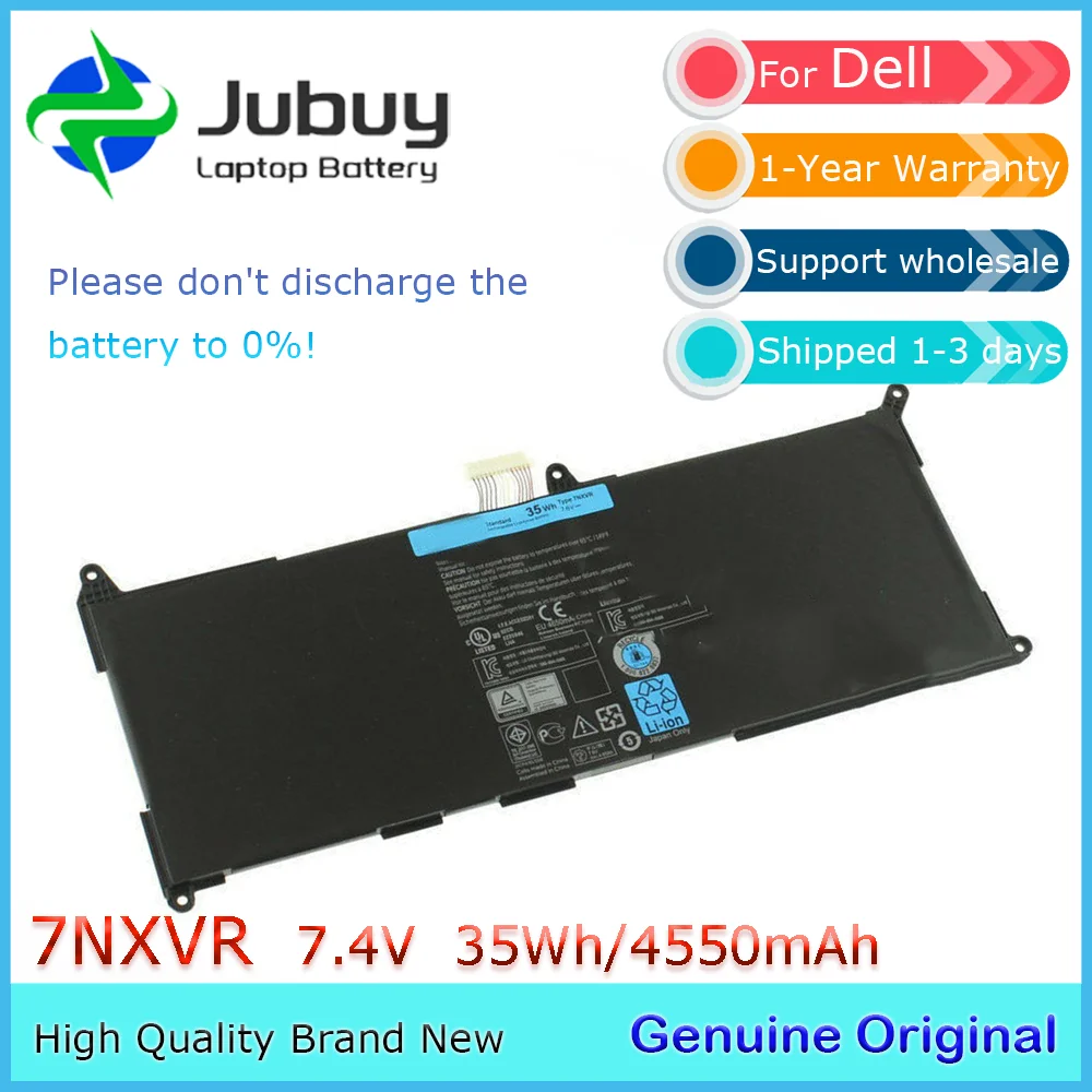 7NXVR 7.6V 35wh Original Laptop Battery For Dell Ultrabook