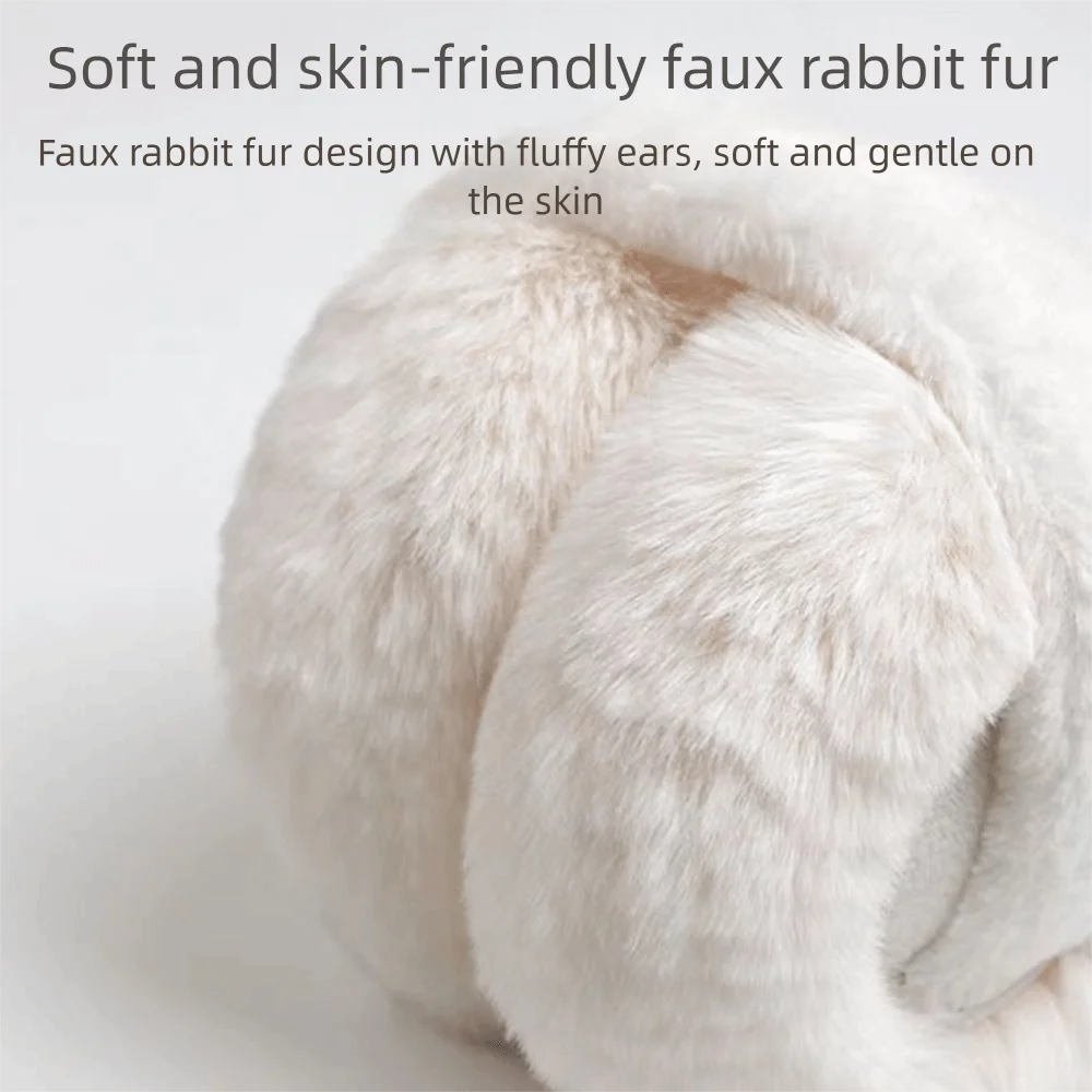 

Comfortable Ear Cap Imitation Fur Plush Earmuffs Folding Solid Color Winter Earmuffs Cold Proof Ear Warmers Ear Mask Men