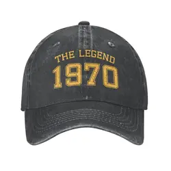 Casquette de Baseball Personnalisée en Coton pour Homme et Femme, Chapeau de dehors Respirant, The Legend Born in 1970