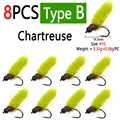 8pcs Chartreuse B