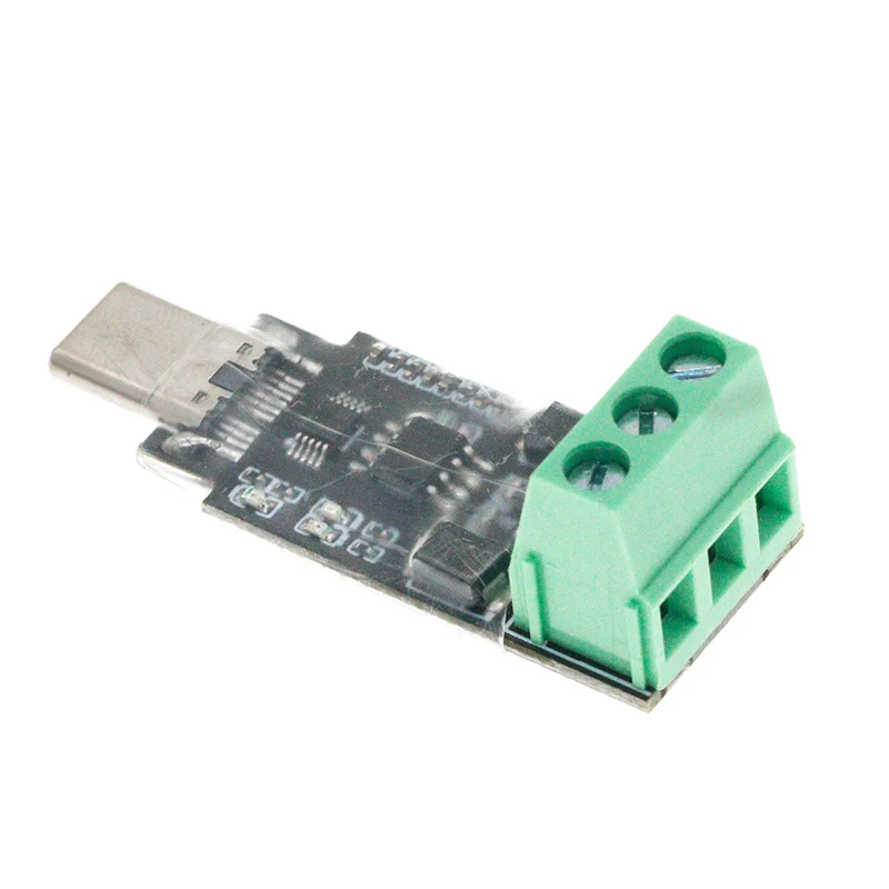 Type-C to RS485 Conversion Module for Android Serial OTG USB Type C to 3PIN 485 Converter Modules 600W Protection