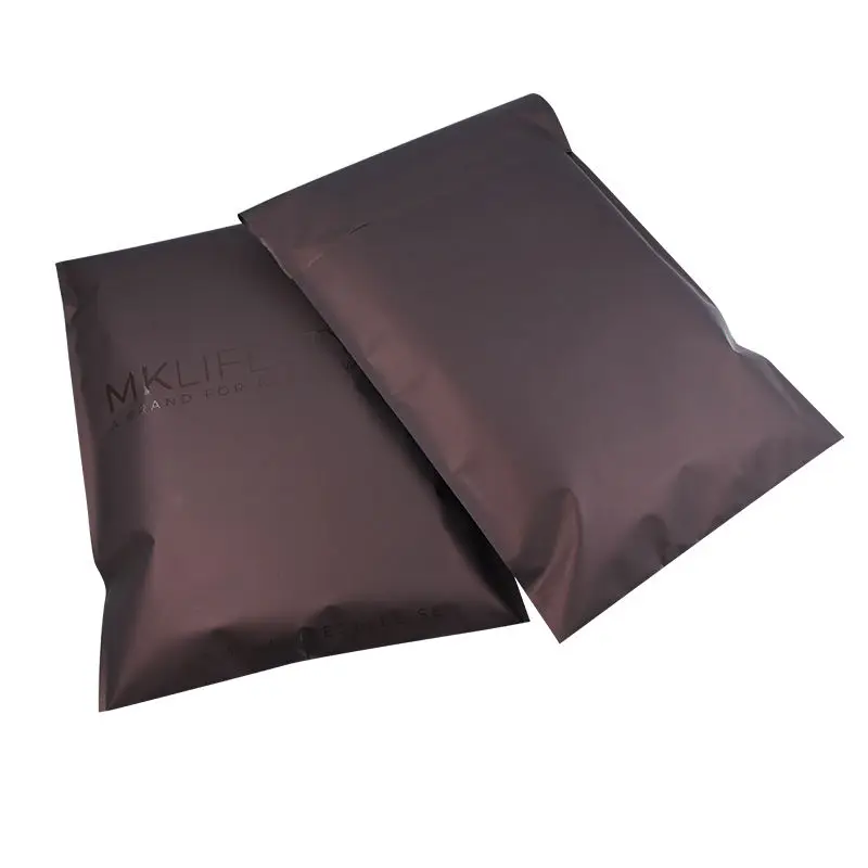 Bolsa de correo personalizada, embalaje de ropa, color negro mate, Poly Mailer