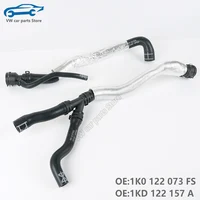 2 piezas 1K 0122073 Manguera de tubo de agua refrigerante para calefacción de motor FS, para VW Golf MK6 GTI Tiguan Passat CC B7 Sciricco Jetta Sharan 1KD 122157 A