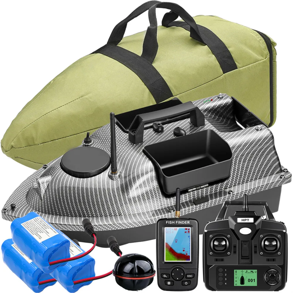 500M GPS Visaas Boot met 3 Hoppers Draadloze Sonar Sensor Fishfinder Afstandsbediening Lokken Karper Haak Aas Carry Speedboot