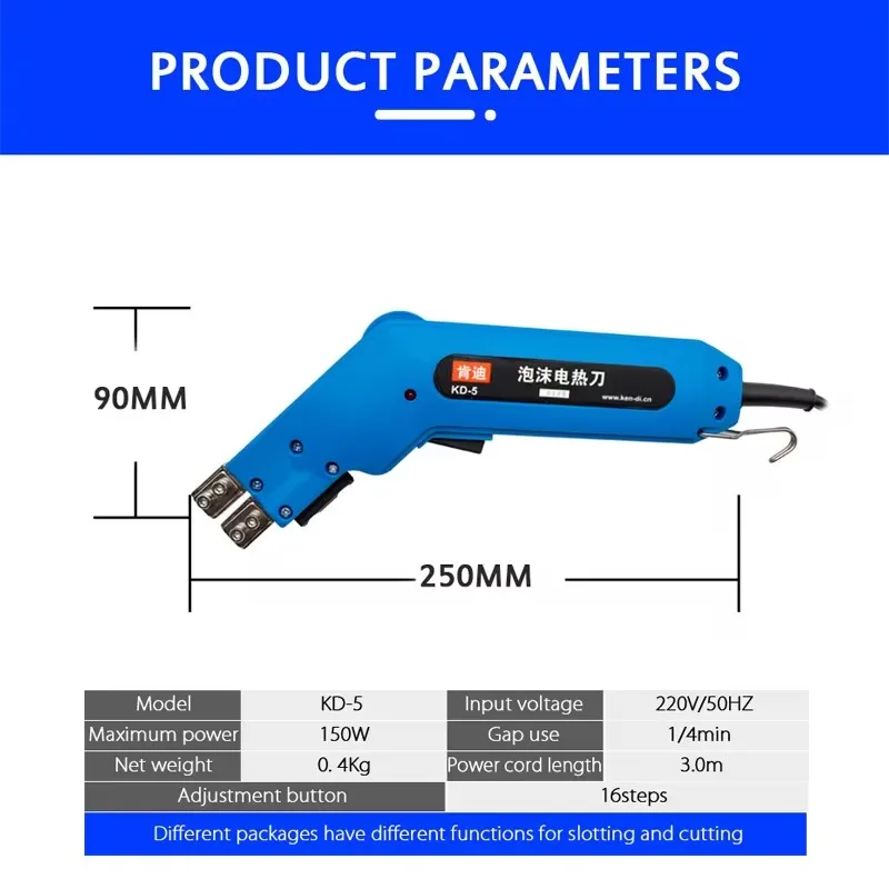 電気ホットカッティングナイフ、スロット付き電気熱カッター、フォームカービングナイフ、パールコットンスポンジ用ツール、220v