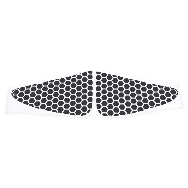 For Kia Soul 2009-2013 Car Rear Triangle Glass Decorative Stickers PVC Honeycomb Car Accessories