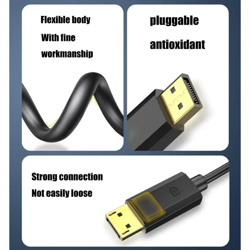 Y1UB to Cable 150CM-500CM Male Connection Cord for Flawlessly 4K60hz Video