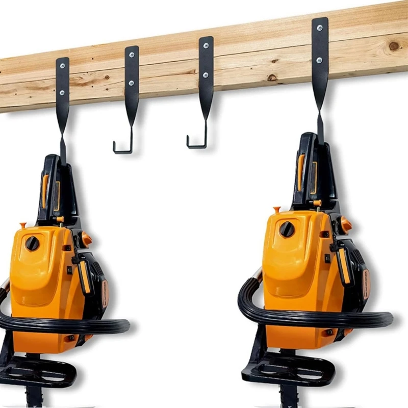 Chainsaw Rack ชั้นวางเลื่อยโซ่ Wall Mount แขวน Hook Chainsaw Wall ผู้ถืออุปกรณ์เสริมโรงรถองค์กร