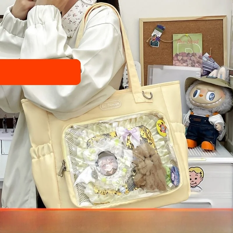 

New Cute Sle Large Capaci Commuter Tote Bag Women's Single oulder Barley Kernel Handbag Simple Design Daily Use