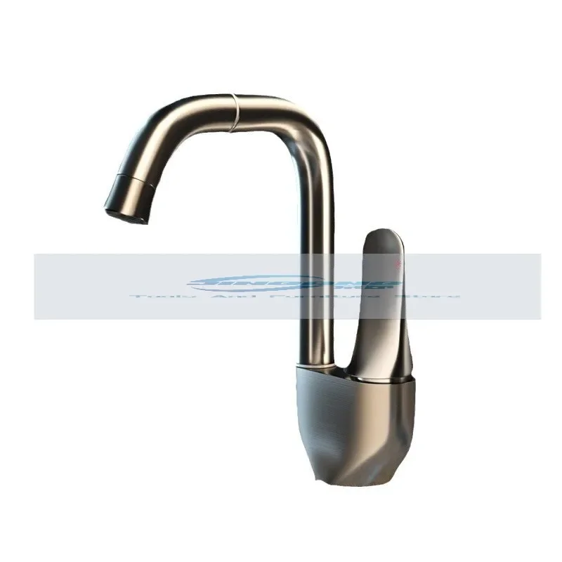 Little Swan universal gun ash faucet basin rotating hot and cold faucet washstand all copper household bathroom cabinet creative