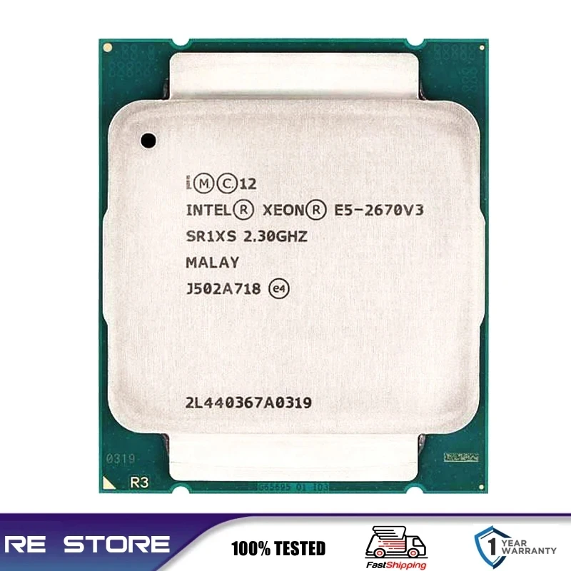معالج انتل xpu ، E5 ، cv3 GHz ، 12 Cores ، LGA eon-3 ، SR1XS