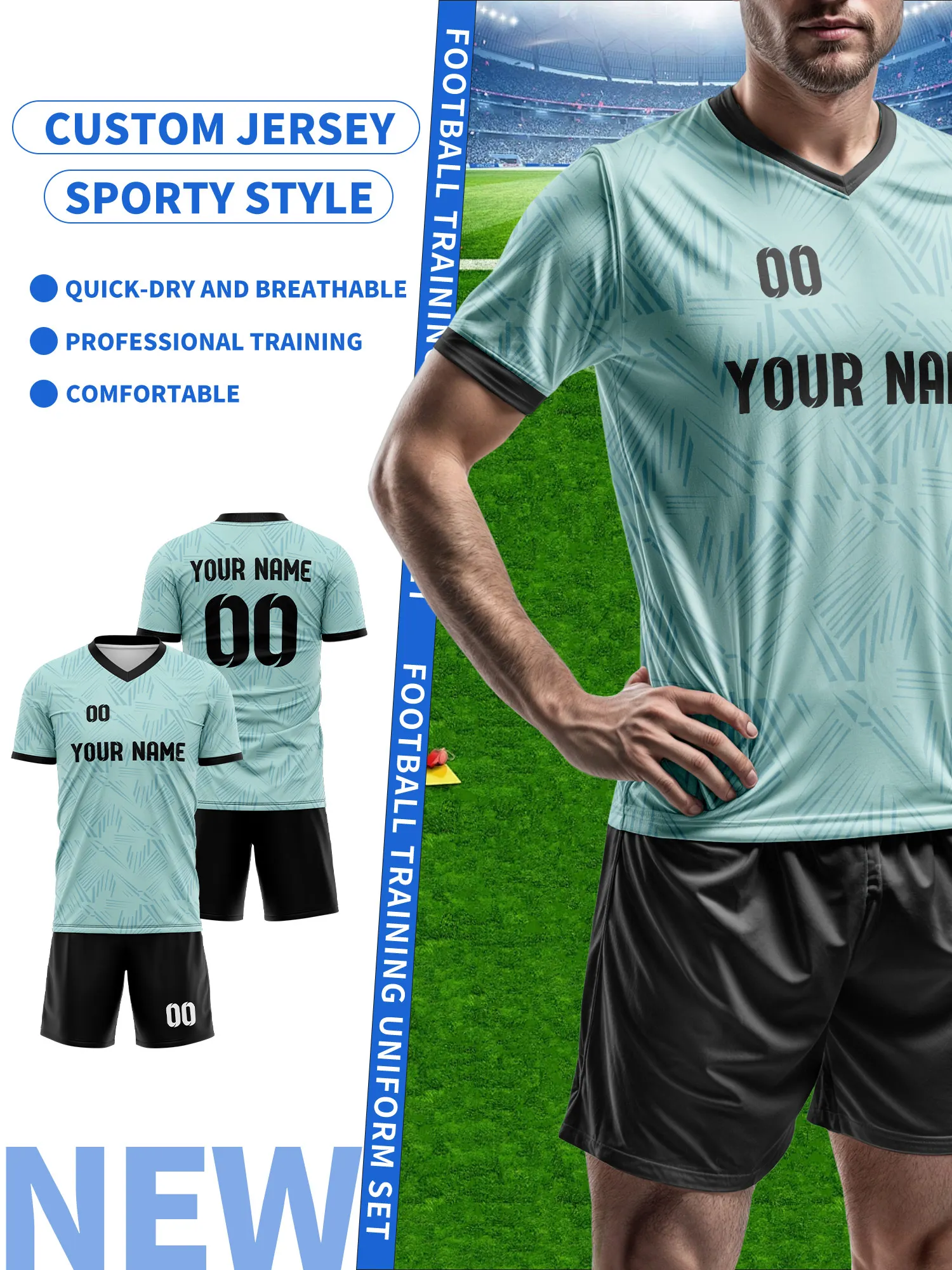 

Спортивные футболки с V-образным вырезом для мужчин и женщин 2026 года с индивидуальным именем и номером, быстросохнущие, модные, с технологией сублимации