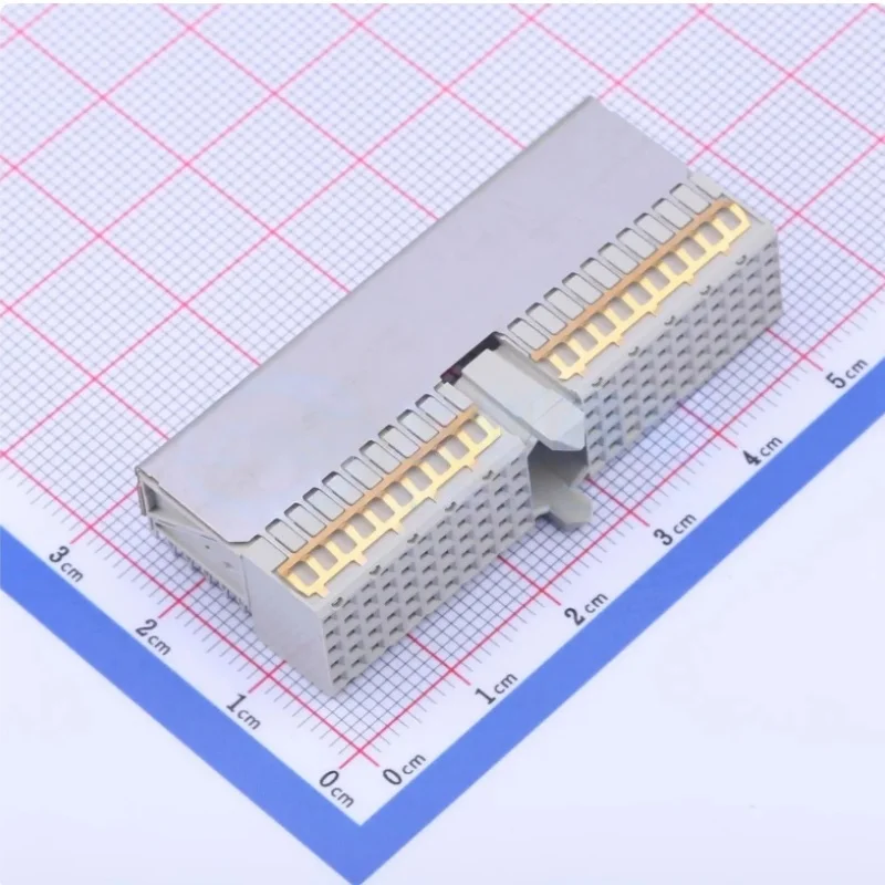 Te Brand New Original Genuine 5352068-1 Hard Metric Type a 2mm Pitch Backplane Connector, 110 Pins, 5 Rows, Female, 25 Columns, Through-Hole Mounting, Right Angle