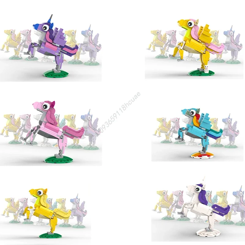 165-teiliges MOC Twilight Sparkle Alicorn Baustein-Set Weihnachtlich Inspirierendes Kreatives Geburtstagsgeschenk für Junge Baumeister Geschenkidee