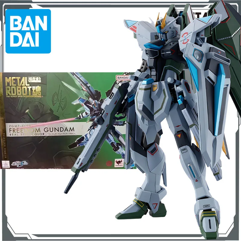 

Bandai Original Mobile Gundam METAL ROBOT ZGMF - X10A FREEDOM GUNDAM Аниме Фигурки Игрушки для мальчиков Подарочные модели Украшения