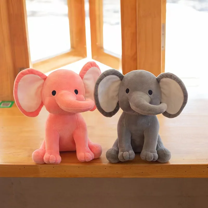 Peluches de elefante para habitación de bebé, muñecos de peluche decorativos, peluches, peluches, animales de peluche de punto para niños