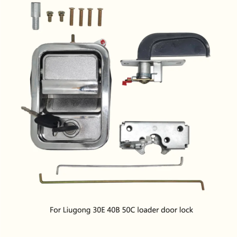 For Liugong Loader Lock Accessories 50C 30E 40B Block Accessories Handle Lock Body with Screws