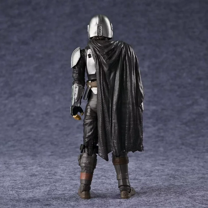 15cm Figurki Mandalorianin Grogu Din Djarin Zestaw Śliczny Grogu 15 cm Figurka w Zbroi PVC Model Anime Zabawka Ozdoba Prezent