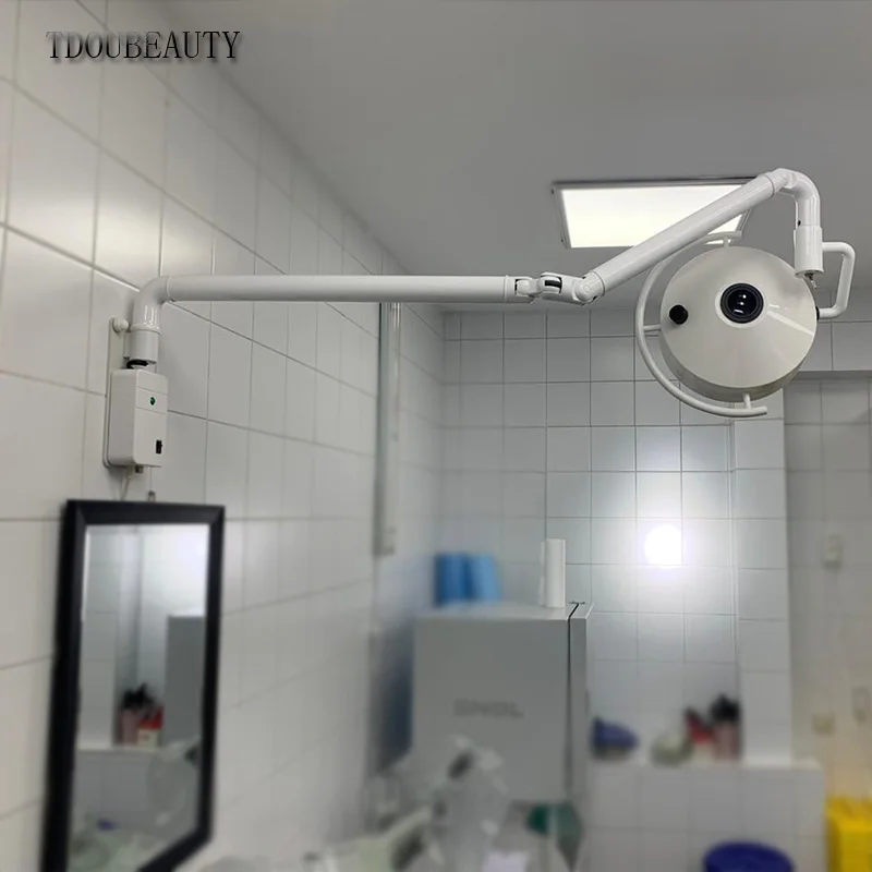 TDOUBEAUTY 72W LED Cold Light Wall-Mounted Dental Surgical Shadowless Lamp Tattoo Pet Surgery Light 90V-230V