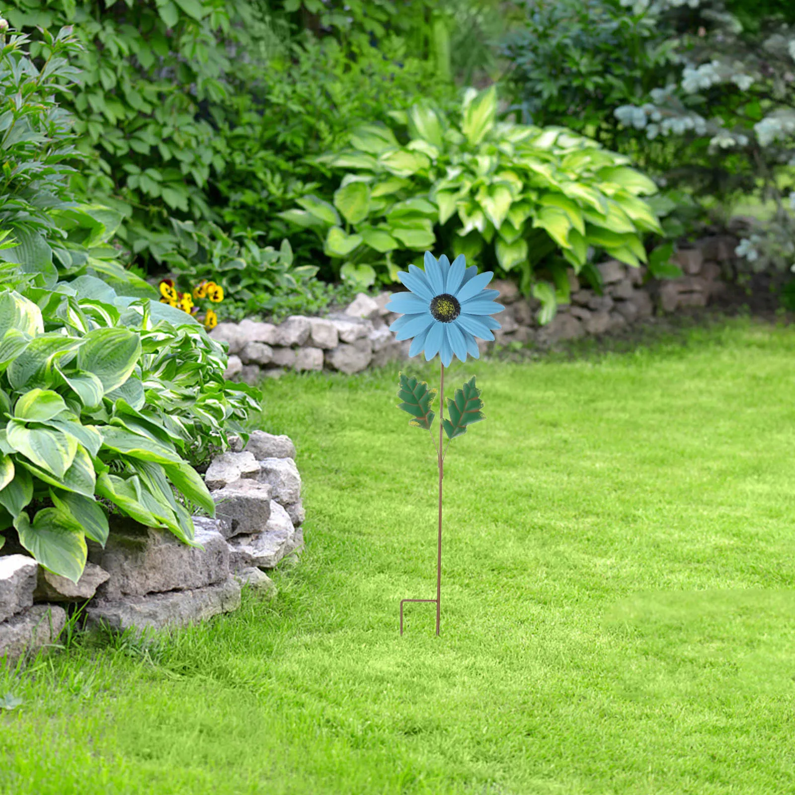 

Metal Flower Decoration Garden Yard Outdoor Decor Iron Craft Flower Stakes Durable Lawn Sign Patio Garden Decorations Front