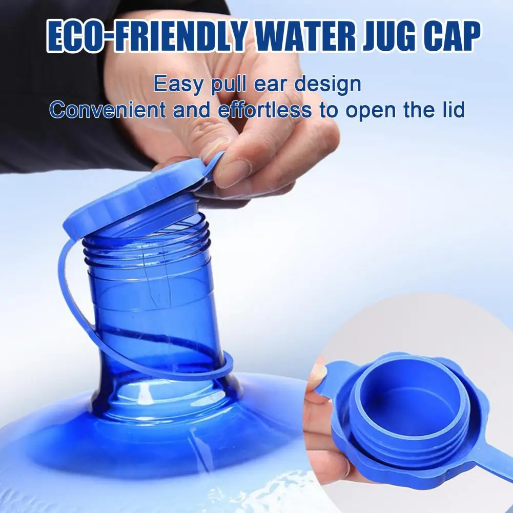 10Pcs 3/5 Gallon Water Jug Cap Food Grade Silicone Leak Proof No Spill Water Bottle Sealing Lid Water Dispenser Lid Replacement