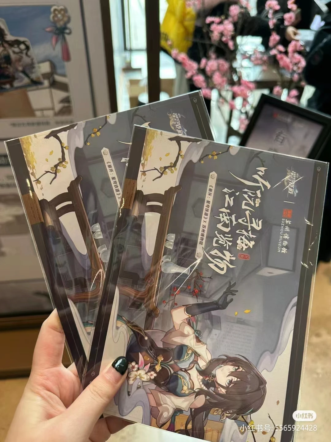 Anime Game Honkai: Star Rail X Suzhou Museum Collaboration Ruan Mei Merchandise Postcard Guide Book Official