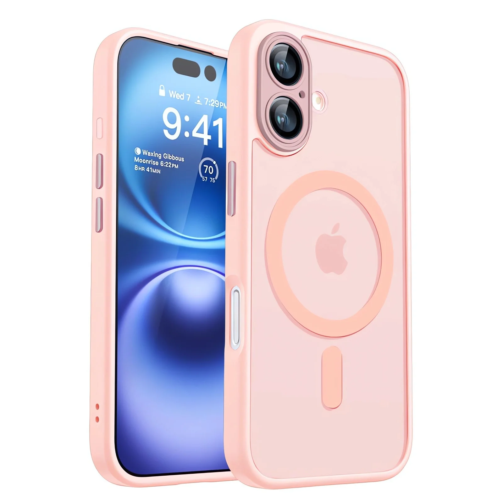 Magnetische Luxe Armor Schokbestendig Case Voor iPhone 17 Air 16 15 14 13 12 11Pro Max Magsafe Draadloze Lading Matte doorschijnende Cover