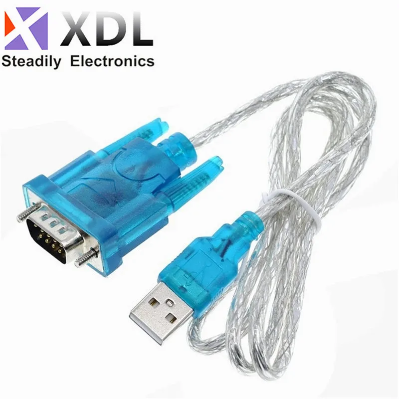 New HL-340 USB to RS232 COM Port Serial PDA 9 pin DB9 Cable Adapter Support Windows7 64