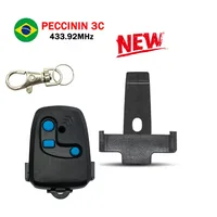 Control remoto para puerta de garaje con código rodante de 433,92 MHz para transmisor de puerta eléctrica PECCININ 3C con Clip controlador de puerta PECCININ