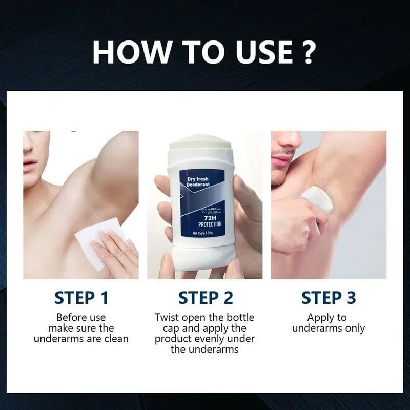 Antiperspirant Body Odor Underarm Sweat Deodorant for Man Effectively Remove Body Sweat Cream  Fast Dry Lasting Refreshing care