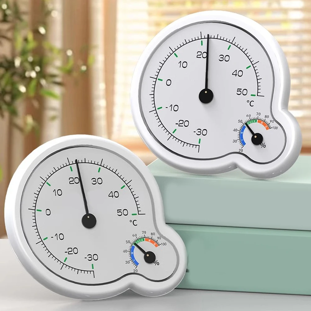 

Термометр и гигрометр с двумя циферблатами без батареи, точный термометр для климата в помещении, 2 шт., с двойной шкалой, Цельсия, Фаренгейт