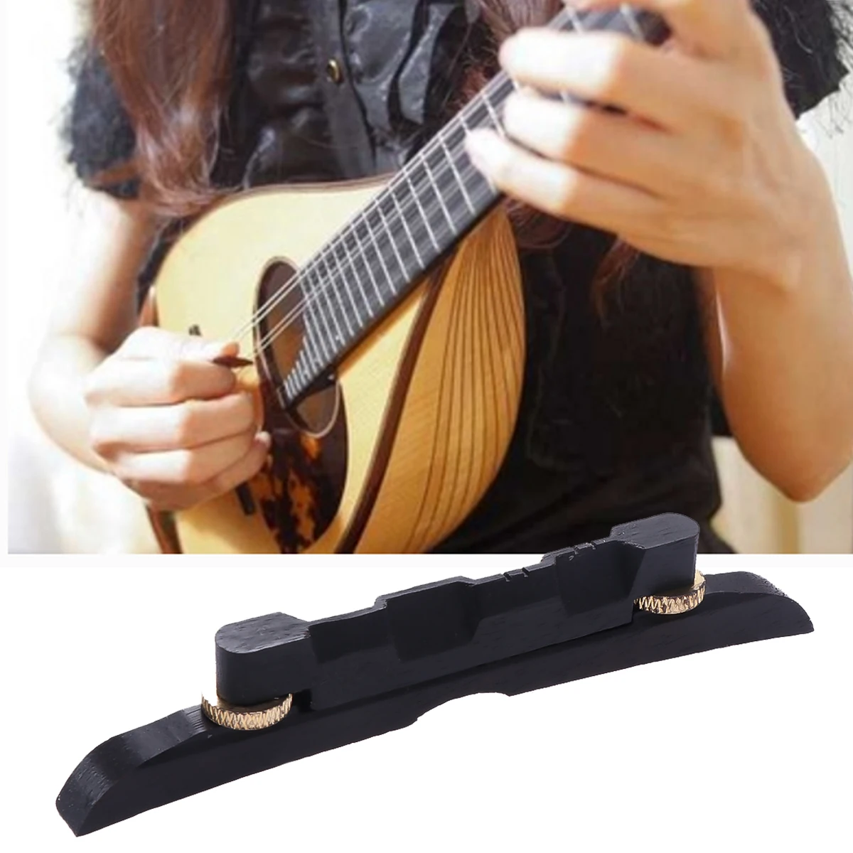 

Adjustable Mandolin Bridge Compensated Ebony Random Color