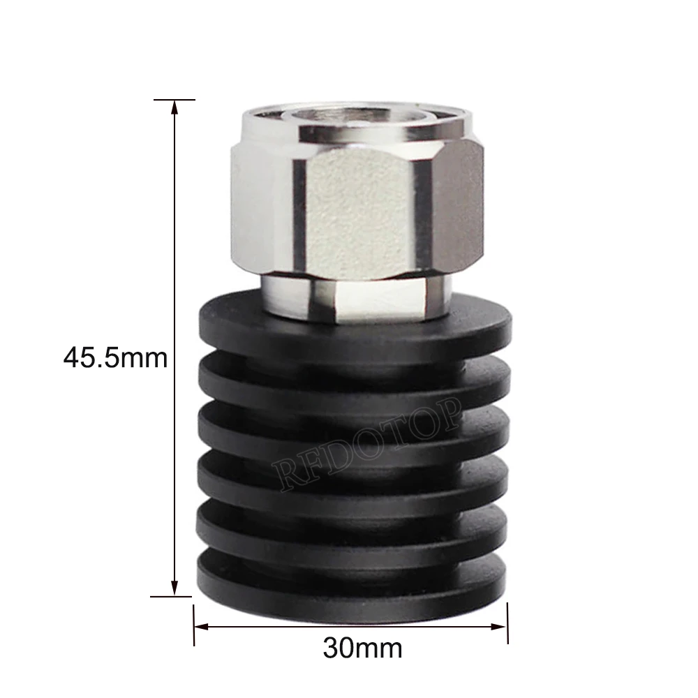 5W 4.3-10 Male RF Coaxial Termination Dummy Load 3Ghz/4Ghz SWR＜1.2 50 Ohm Connector Socket Brass Straight Coaxial RF Adapters